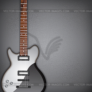 Электрическая гитара - векторное изображение клипарта
