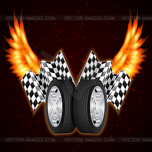 Race background - vector image