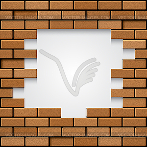 Brick wall - vector image