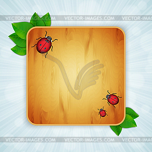 Green leaves background - vector clipart