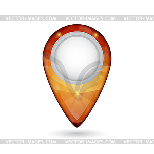 Map pointer - color vector clipart