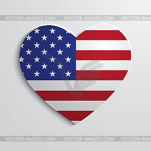 Paper heart - vector image