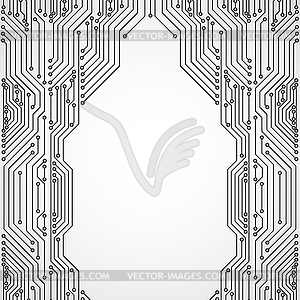 Circuit board background - vector clip art