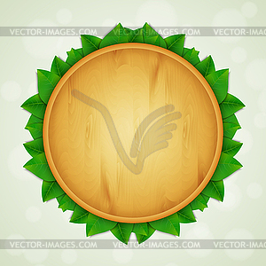 Green leaves background - vector EPS clipart