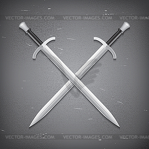 Two swords - vector clipart