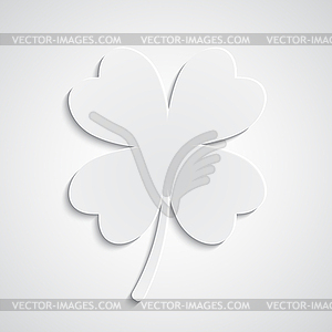 Paper clover background - vector image