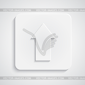 Paper upload sybmol - royalty-free vector image