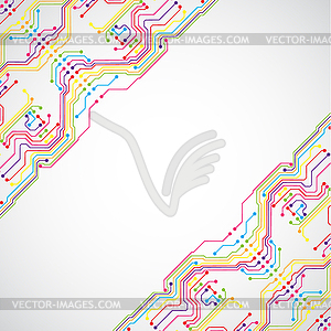 Circuit board texture - vector clip art