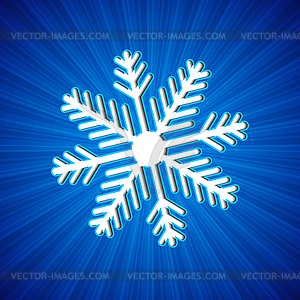 Background with snowflake - vector image