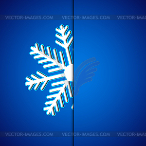 Background with snowflake - vector clipart