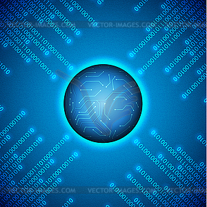 Technology background - vector clipart