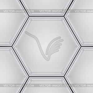 Metal background - vector image