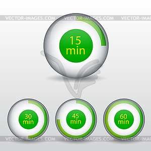 Time clock - vector clipart