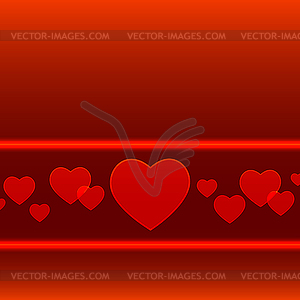 Два сердечка - клипарт в векторе / векторное изображение
