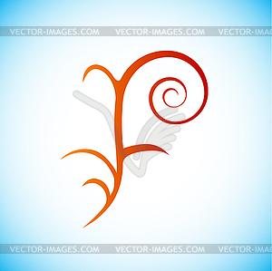 Letter of alphabet - f - vector clipart