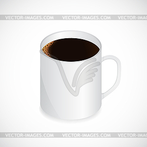 Cup of coffee - color vector clipart