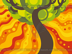 Summer tree - vector clipart