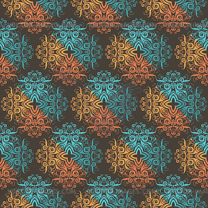 Seamless colored pattern - vector clipart