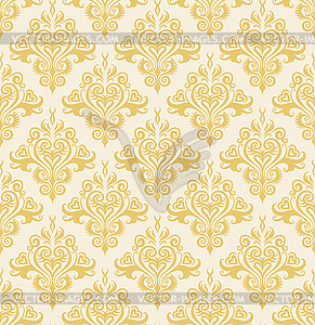 Seamless gold wallpaper - vector clipart