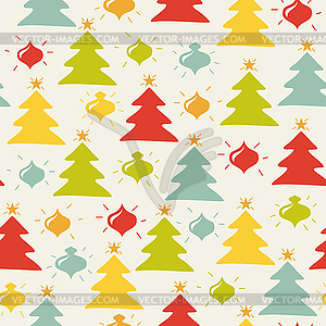 Seamless christmas pattern - vector clipart / vector image