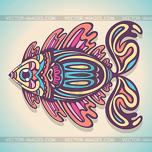 Colored fish - vector clipart