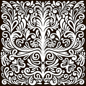 Beautiful floral pattern - vector clipart