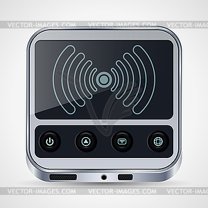 Abstract wireless device - vector image