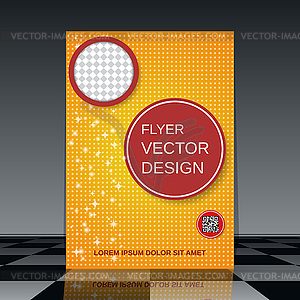 Business flyer template - vector clipart