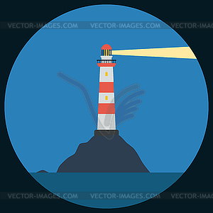 Lighthouse illustration - vector clipart