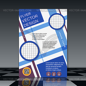 Business flyer template - vector image