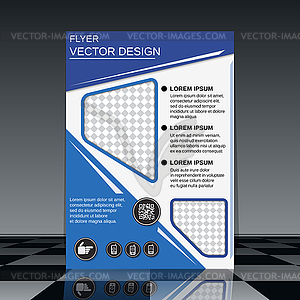 Business flyer template - vector image