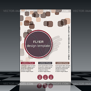 Business flyer template - royalty-free vector clipart