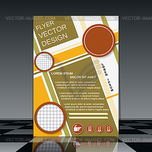 Business flyer template - vector image