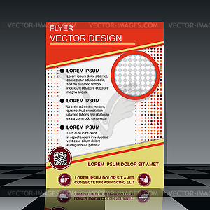 Business flyer template - vector clipart