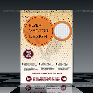 Business flyer template - vector image