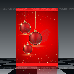 Christmas flyer - vector clipart