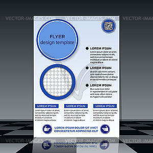 Business flyer template - vector clip art