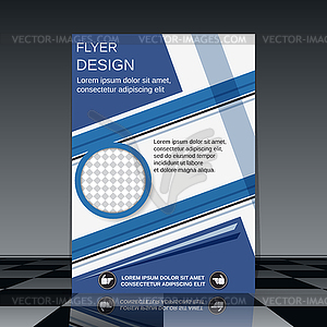 Business flyer template - vector clipart