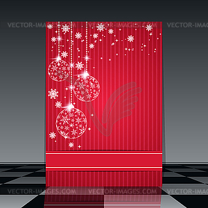 Christmas flyer - vector image