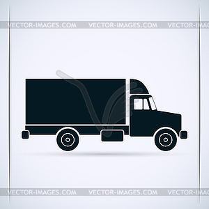 Truck icon - vector clipart / vector image