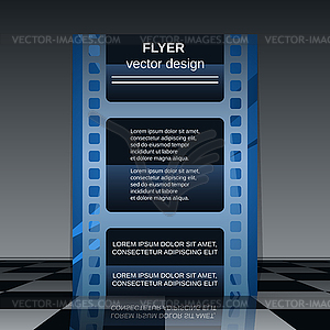 Cinema flyer template - vector image