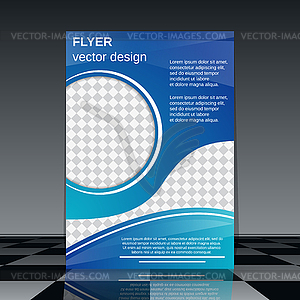 Business flyer template - vector image