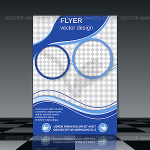 Business flyer template - royalty-free vector image