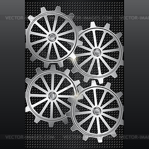 Mechanical background - vector EPS clipart