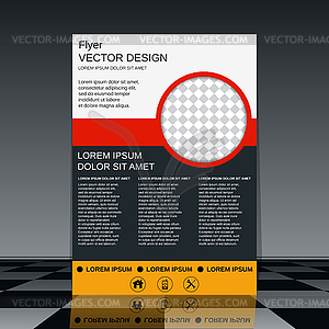 Brochure cover vector template - vector EPS clipart