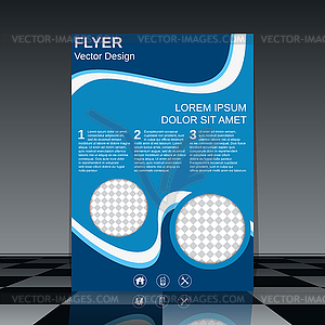 Brochure cover vector template - vector clipart