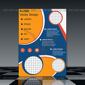 Brochure cover vector template - vector clipart