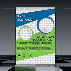 Brochure cover vector template - vector image