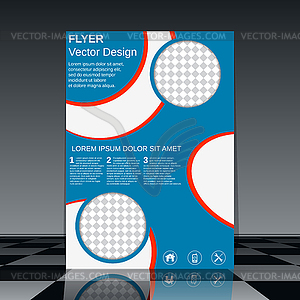 Brochure cover vector template - vector clip art