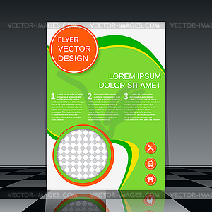 Brochure cover vector template - vector image